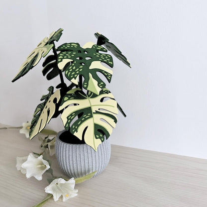 8 Coaster Monstera Thai Constellation, Eight MAGNETIC Leaves, Large Coaster Set, Gift for Plant Lovers, 3D printed Coaster Plant