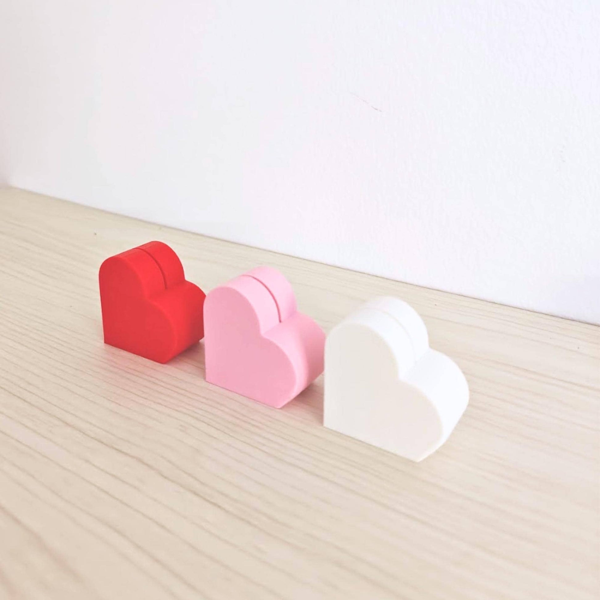 Heart-Shaped Card & Photo Holders, Romantic Desk Decor, Valentine's Gift Display
