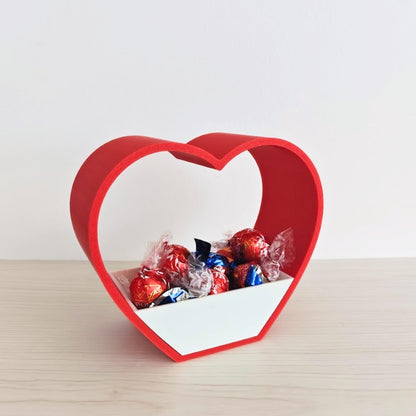 Heart Candy Holder / Planter, Valentine Gift Basket, Romantic Candy Bowl, Mini Heart Planter, Romantic Home Accent, 3D printed