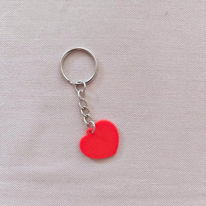 Valentine Keychains, Hearts, Lips & Love Letter, Cute Valentine Gift, 3D Printed Keyring, Small Love Token, Key Accessories