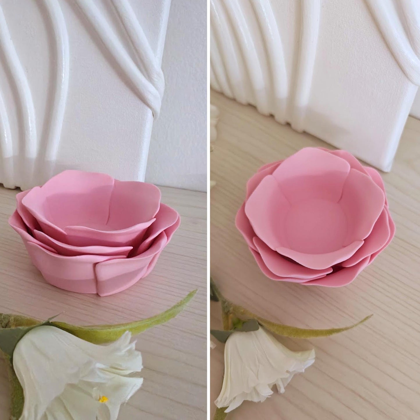 Rose LED Tealight Holder, Floral Candle Holder, Romantic Home Decor, Valentine's Day Gift, 3d print, LED Only
