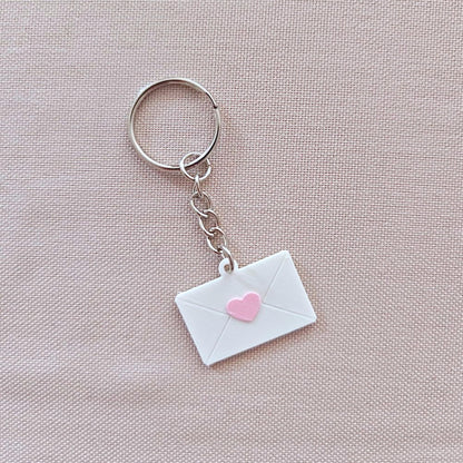 Valentine Keychains, Hearts, Lips & Love Letter, Cute Valentine Gift, 3D Printed Keyring, Small Love Token, Key Accessories