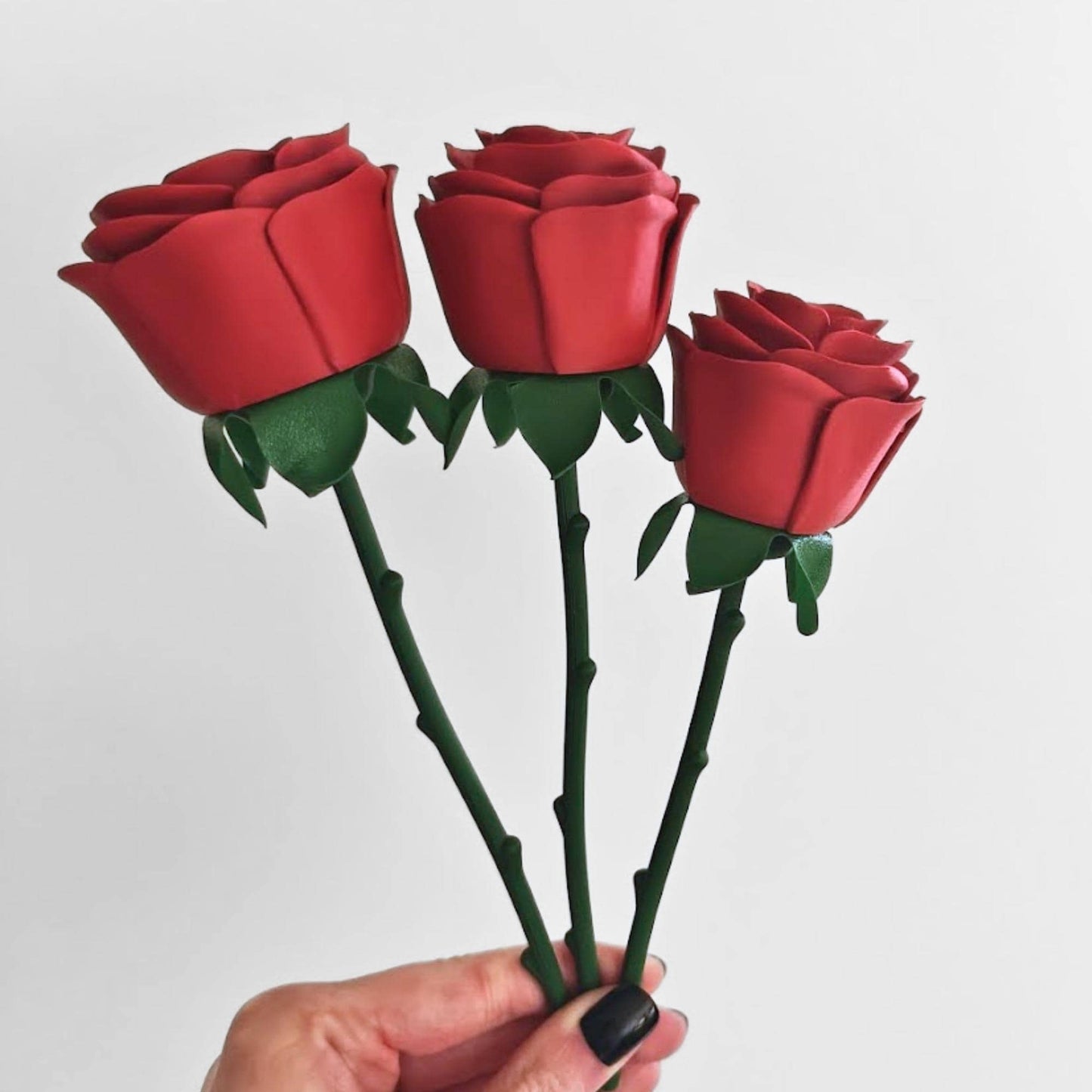 Everlasting Roses, Realistic Red Rose That Never Wilts, Decorative Floral Gift, 3d Printed Faux Flowers