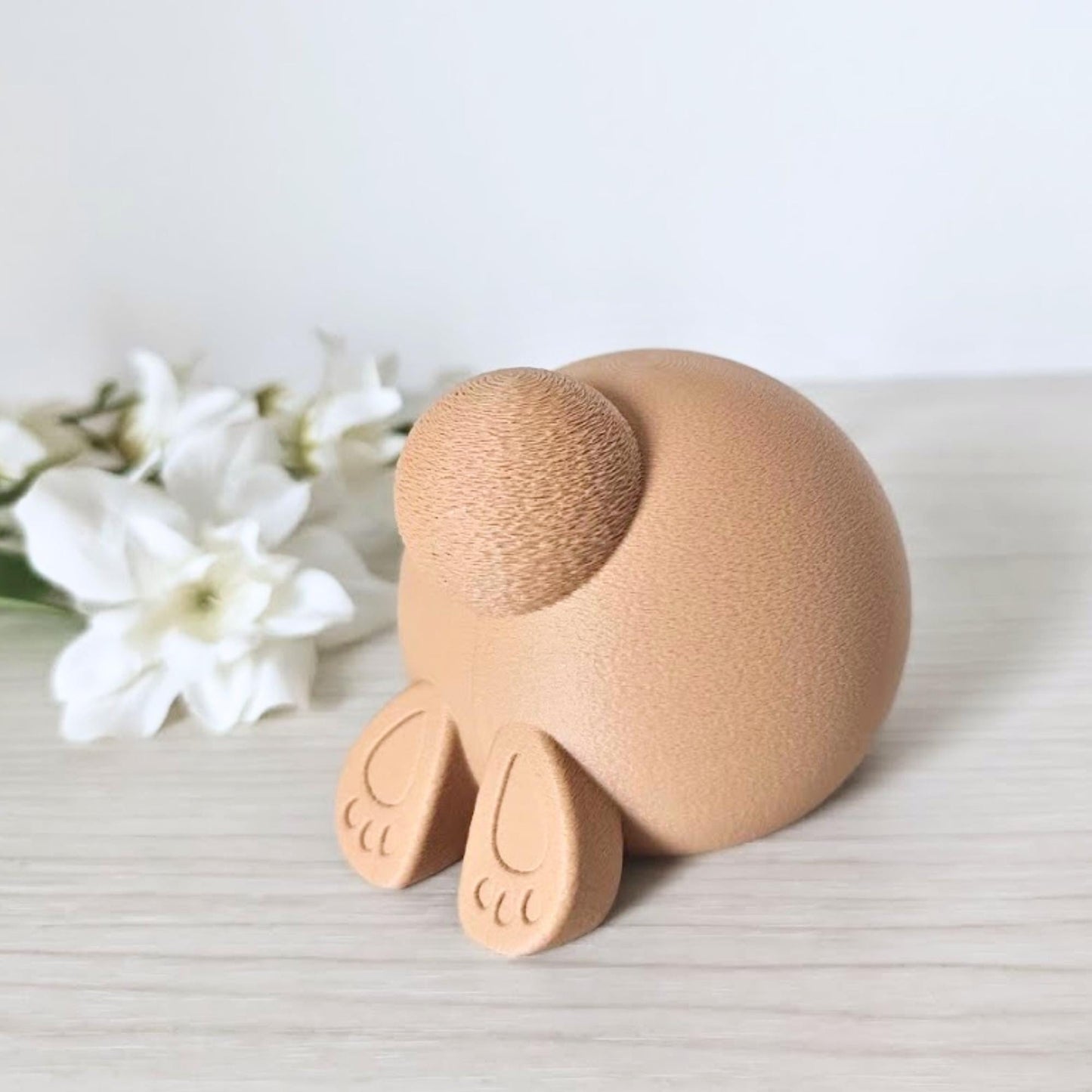 Bunny Tail Decoration, Minimal Easter & Spring Decor, Housewarming Gift, 3d print