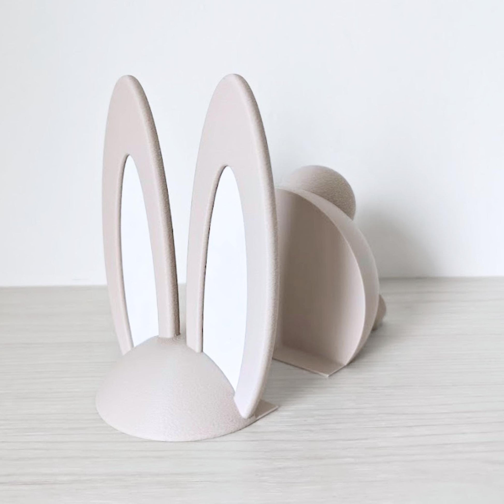 Bunny Bookends, Modern Easter & Spring Book Decor, Gift for Book Lovers, 3d print