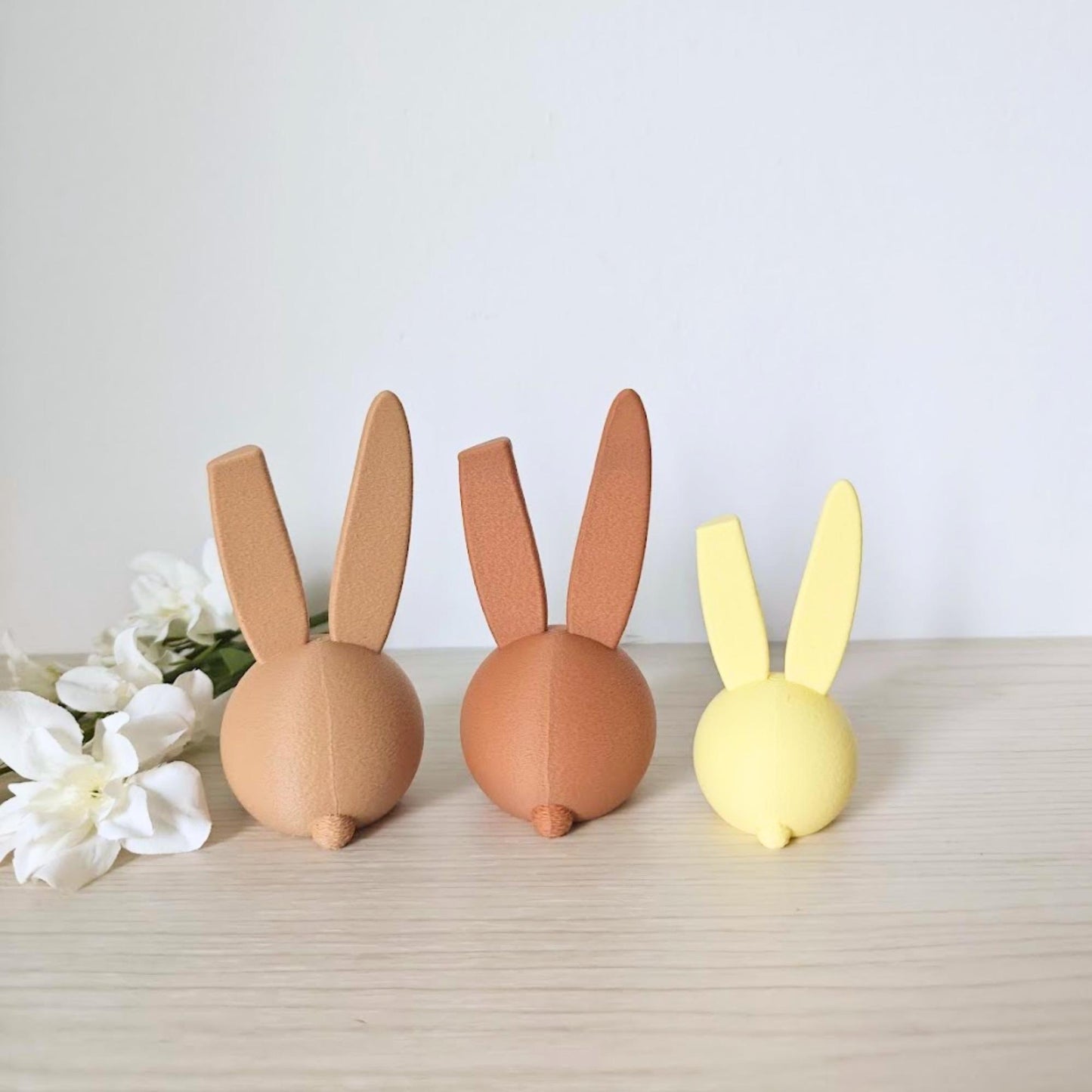 Long-Ear Easter Bunny Decor, Modern Spring Bunny Sculpture, Housewarming Gift, 3d print
