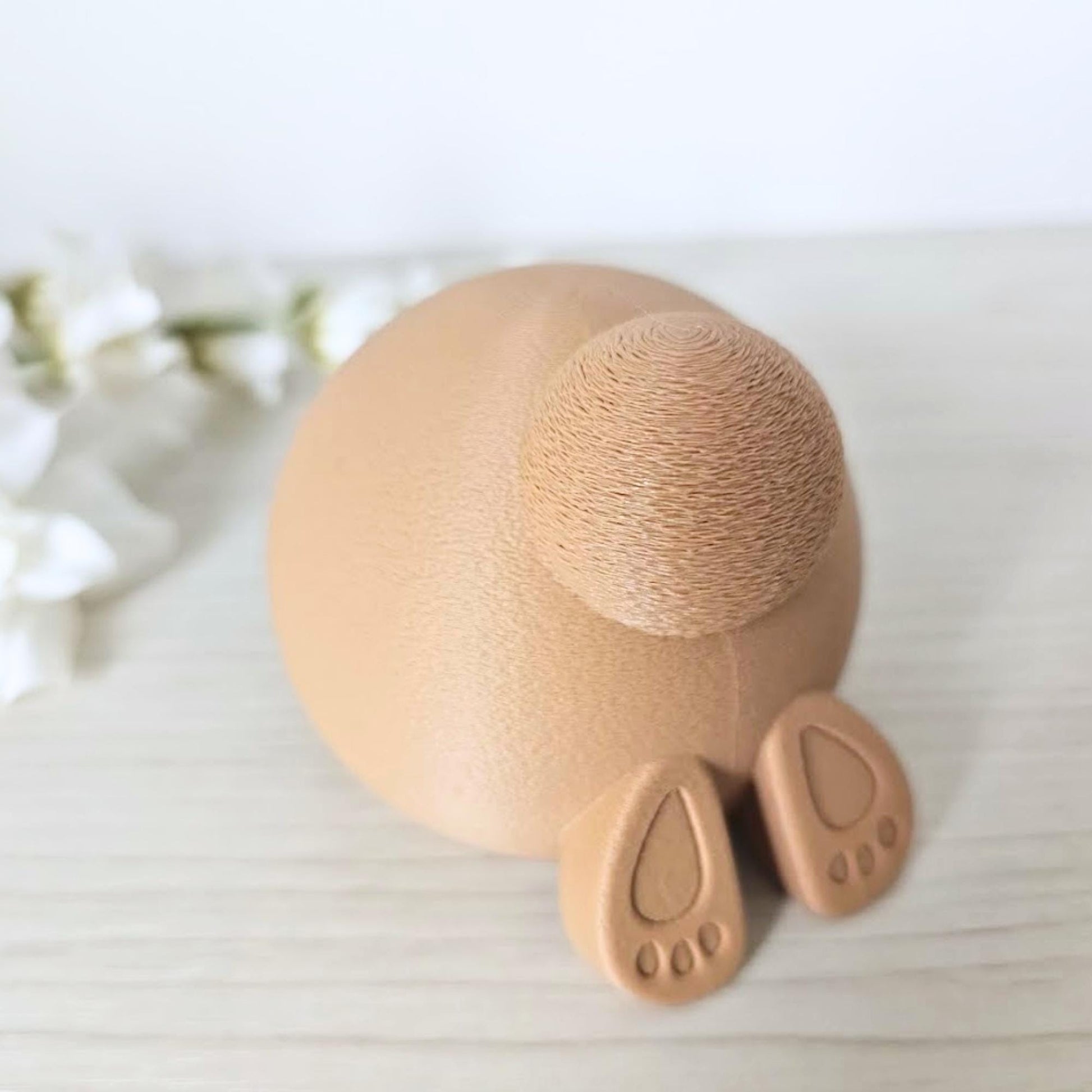 Bunny Tail Decoration, Minimal Easter & Spring Decor, Housewarming Gift, 3d print