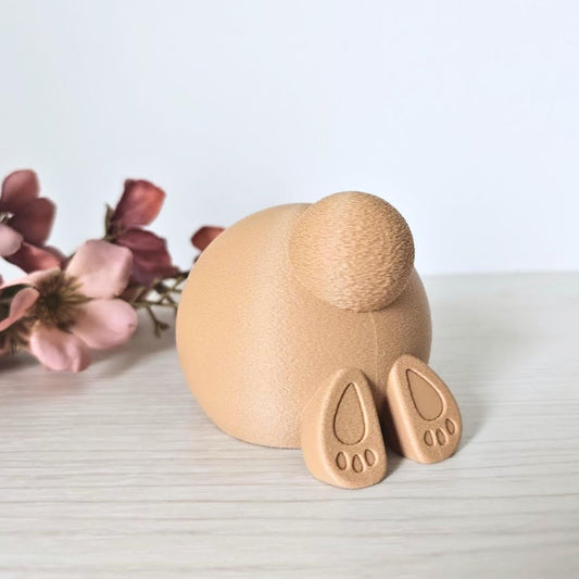Bunny Tail Decoration, Minimal Easter & Spring Decor, Housewarming Gift, 3d print