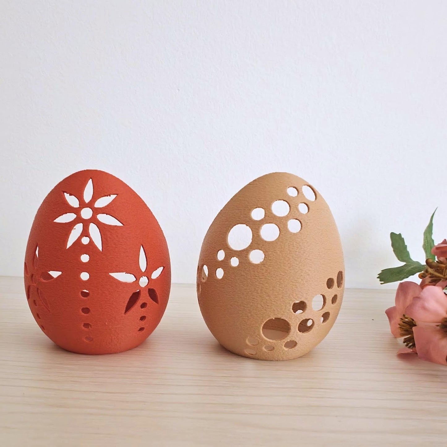 Open Eggshell Tealight Holder & Candy Bowl, Easter Table Decor, Housewarming Gift, 3d print