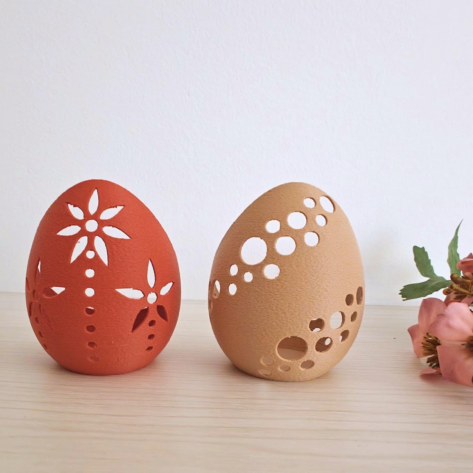 Open Eggshell Tealight Holder & Candy Bowl, Easter Table Decor, Housewarming Gift, 3d print