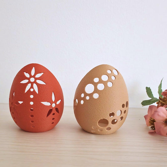 Open Eggshell Tealight Holder & Candy Bowl, Easter Table Decor, Housewarming Gift, 3d print