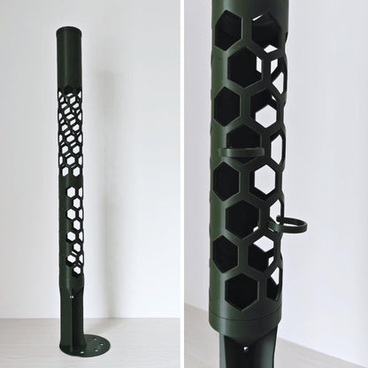 Modular Moss Pole Ø 6 cm (2.36"), Watering Reservoir or Cap, 3D Printed Extendable Plant Support System