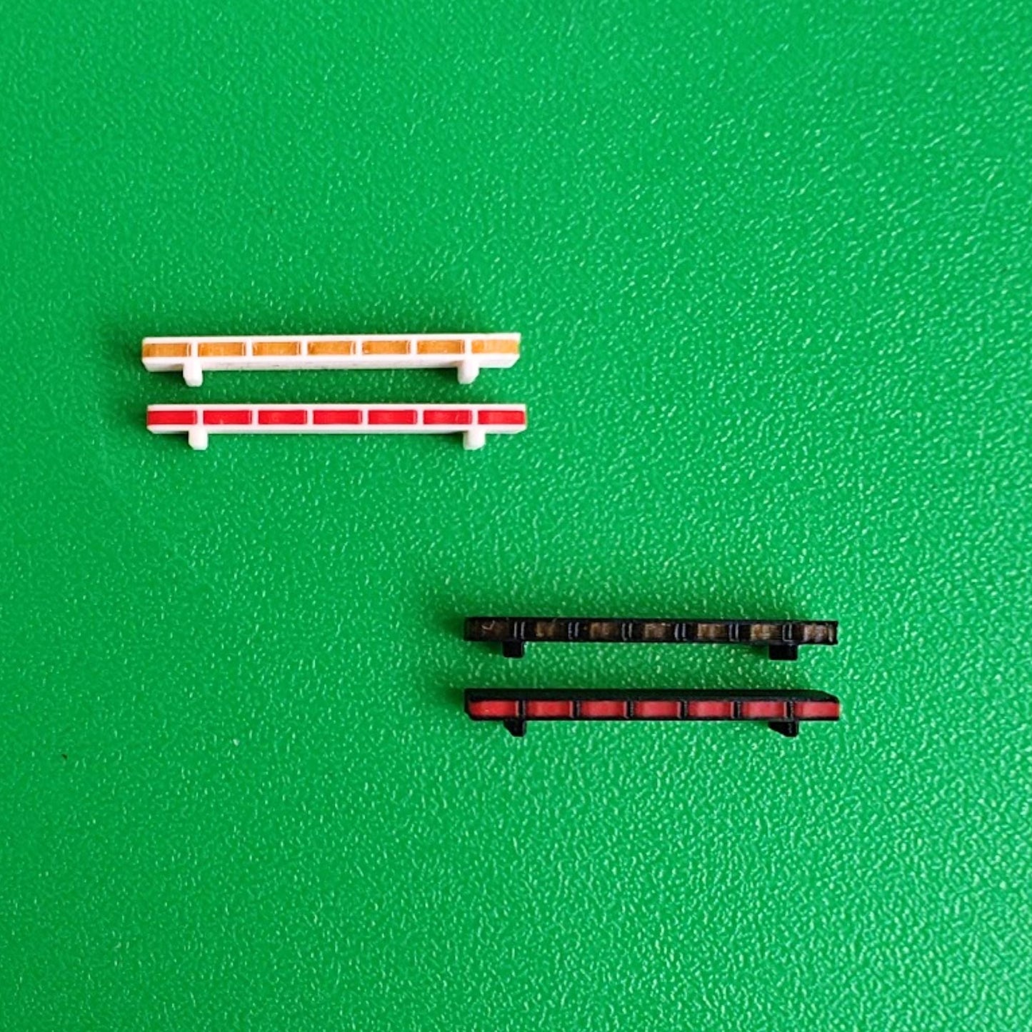 Roof light bar color variants white transparent red and black options