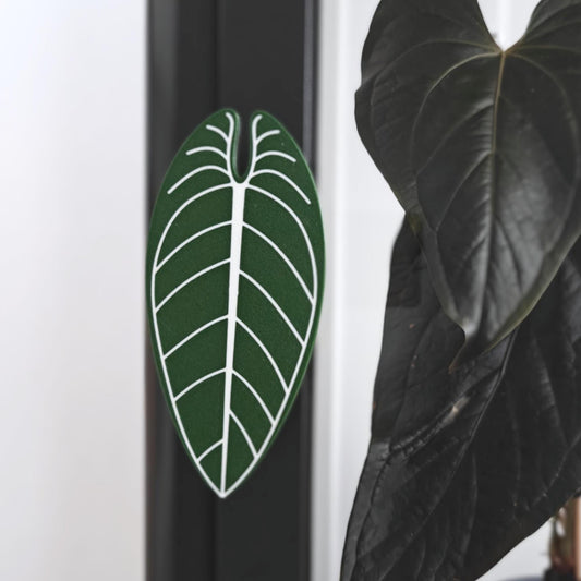 Anthurium Waro shaped handle mounted on Ikea Fabrikor cabinet