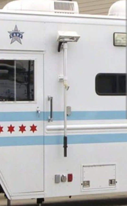 Real vehicle with mounted scene light used as reference inspiration