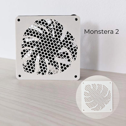 Monstera 2 honeycomb fan cover design