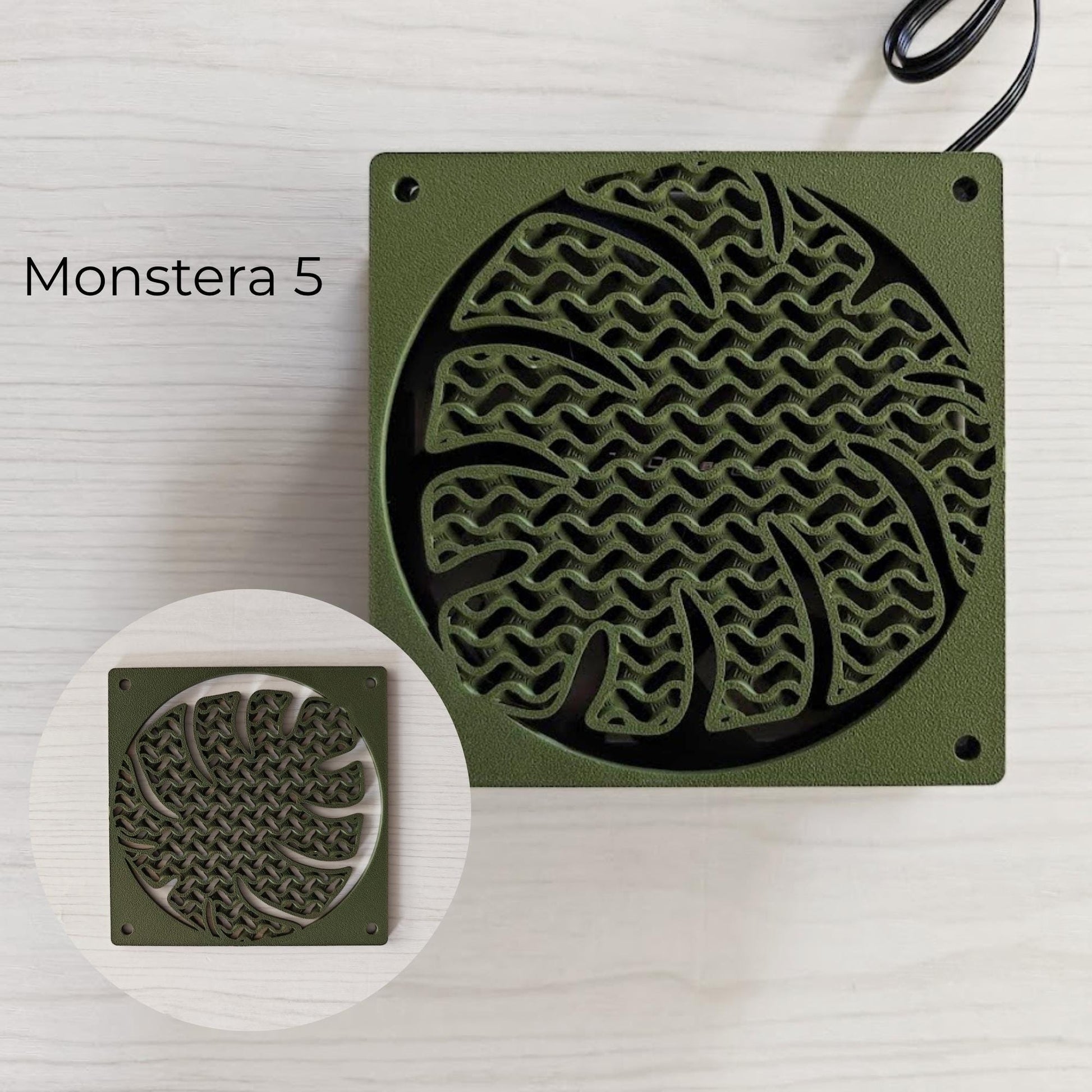 Monstera 1 gyroid fan cover design