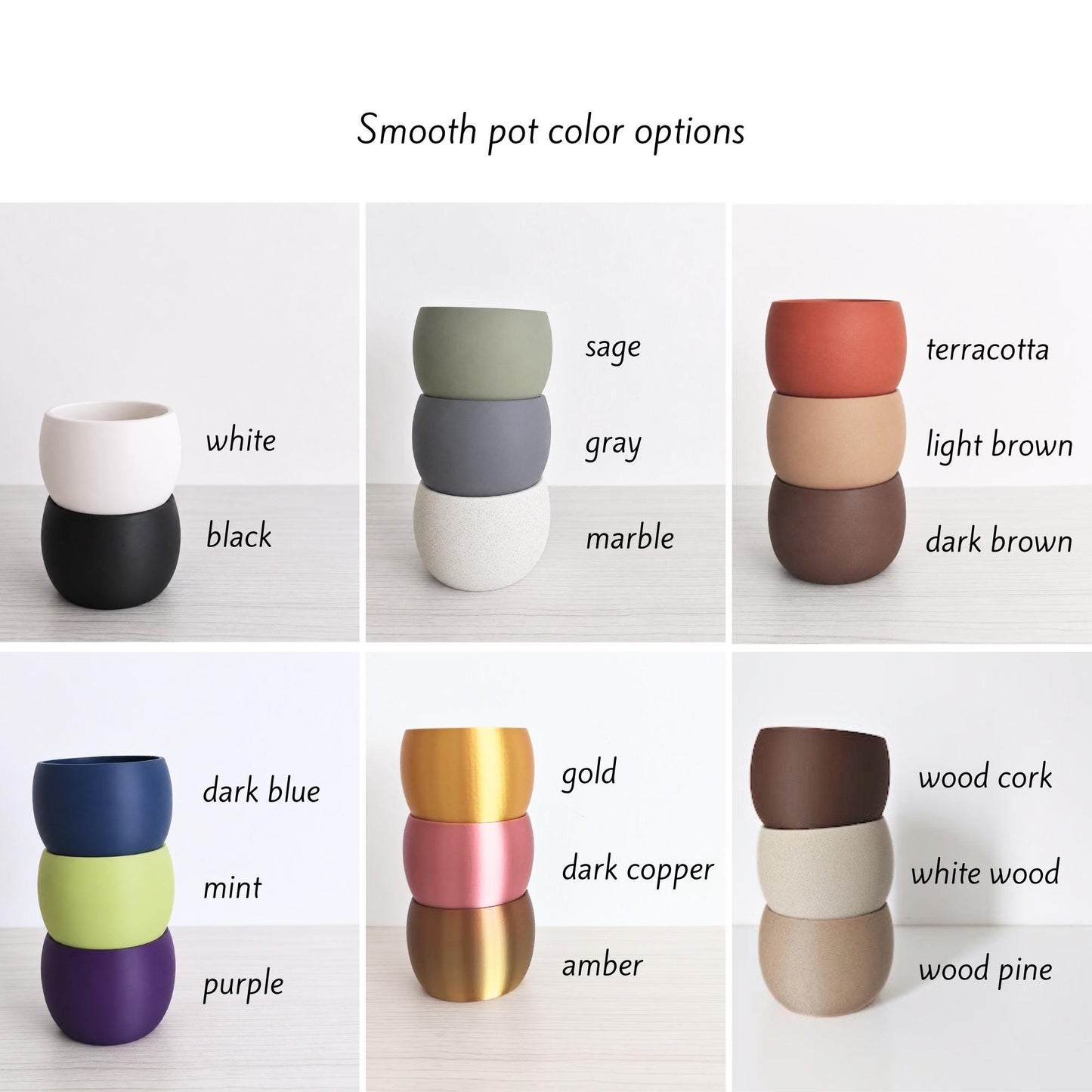 Choose your pot design and color