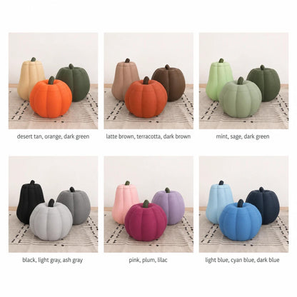 Pumpkin containers in various colors