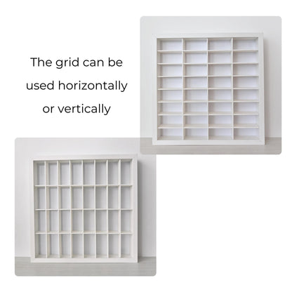 The grid can be used horizontally or vertically