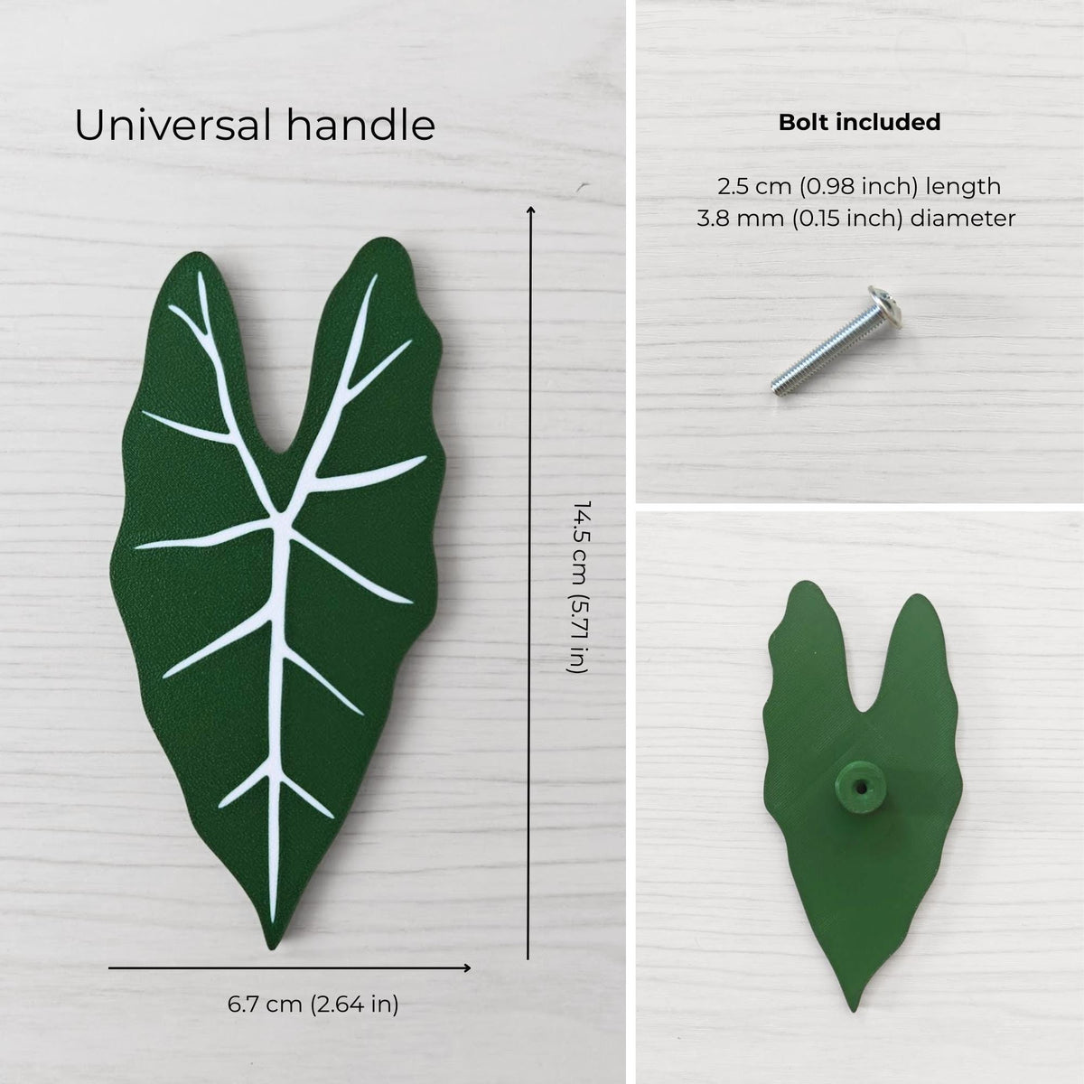 Universal Alocasia leaf handle