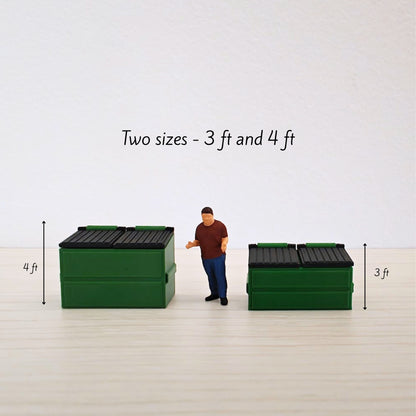 Miniature 1/64 Scale Dumpster