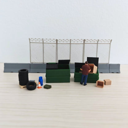 Miniature 1/64 Scale Dumpster