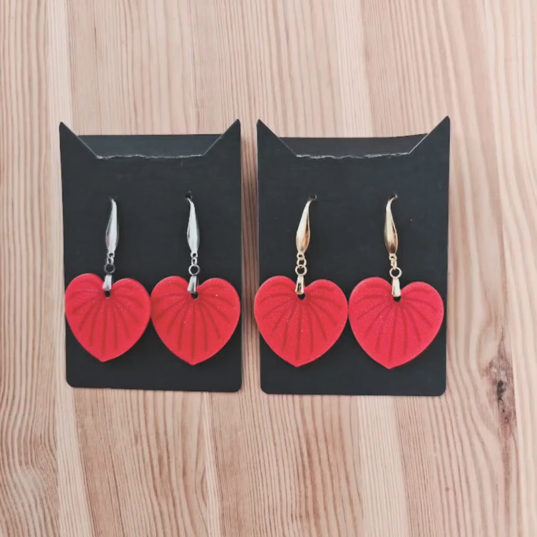 Leaf Earrings Anthurium, Plant Jewelry Gift for Plant Lovers, Plant Gift, Leaf Design, 3d printed
