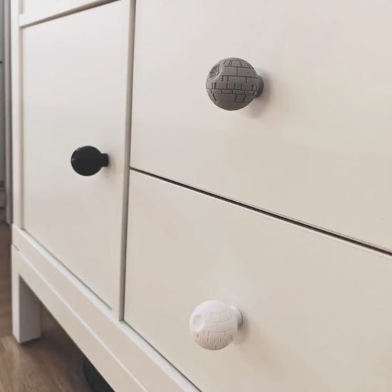 Custom Handles for Drawer or Door, Galactic Empire Handle, Sci-Fi Cabinet Pull, Space Ship Knob, Dark Side Design, 3d print