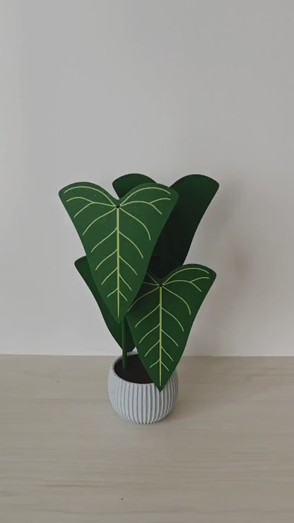 Anthurium Delta Force Coaster Set, 4 Leaf Coasters with Plant Holder, Plant Lover Gift, 3D Printed