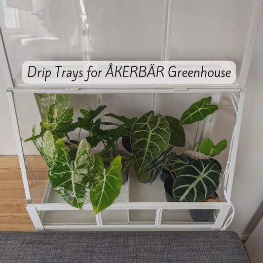 Drip Trays for IKEA ÅKERBÄR Greenhouse, Custom-Fit Plant Trays, Water Catch Trays, 3d print