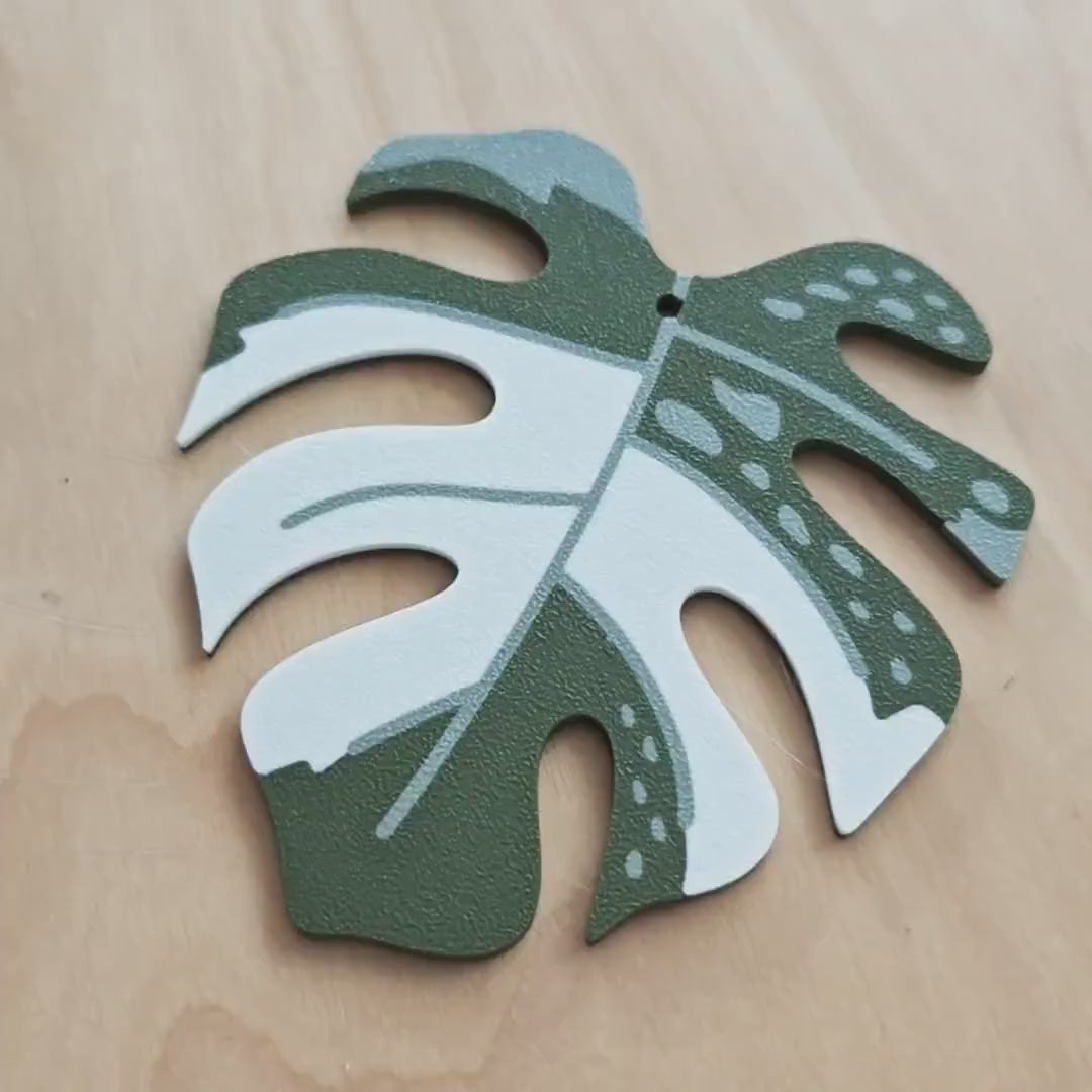 Monstera Thai Coaster Plant, MAGNETIC Leaves, Thai Constellation Leaf Coaster Set, 3D printed Coasters, Gift for Plant Lovers