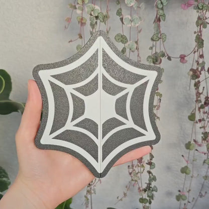 Cobweb Spider Web Handles for IKEA Milsbo & Rudsta Cabinets, Slip-On, No Tools Needed, 3D Printed Plant Greenhouse Decor