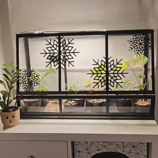 Snowflake Decoration for IKEA AKERBAR Greenhouse, Decor for Both Mini Greenhouse sizes, 3d print