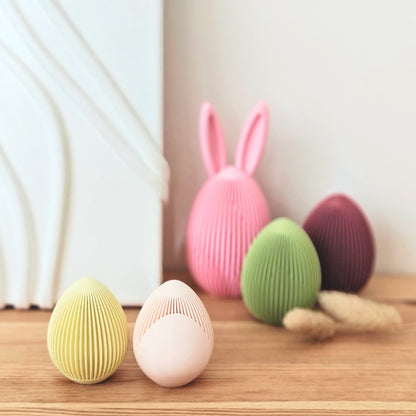 Easter Egg Decor Set, Geometric and Bunny Inspired Designs