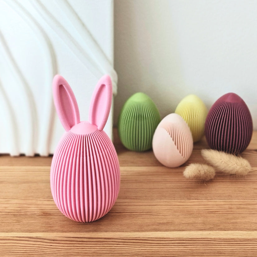 Easter Egg Decor Set, Geometric and Bunny Inspired Designs