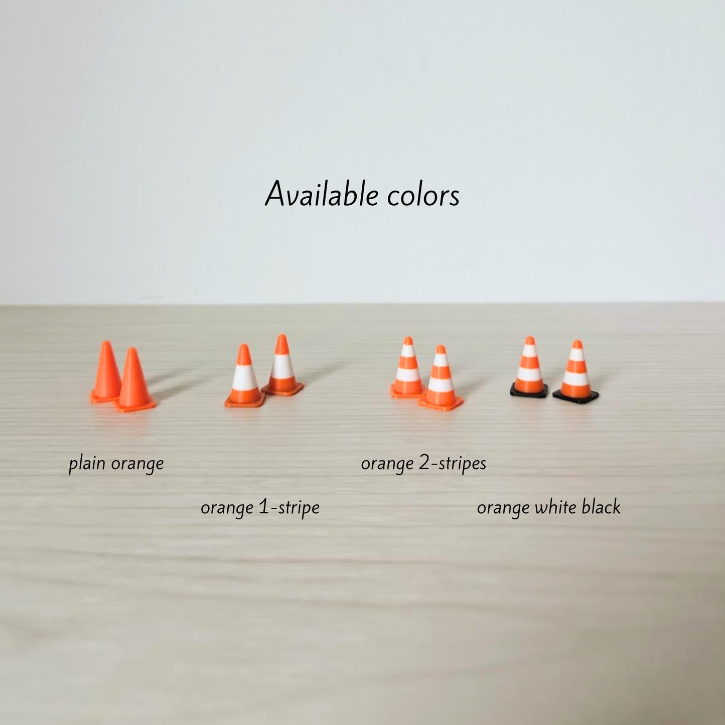 Prometni čunjevi u mjerilu 1/64, 1/24, 1/18